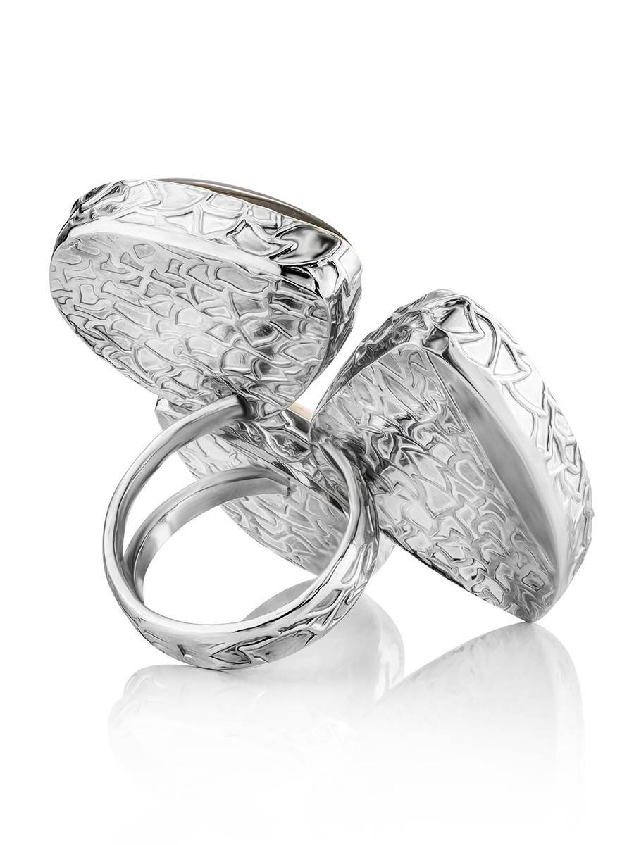 Amazing Silver Cocktail Ring With Multicolor Stones Bella Terra, Ring Size: 9 / 19, image , picture 5
