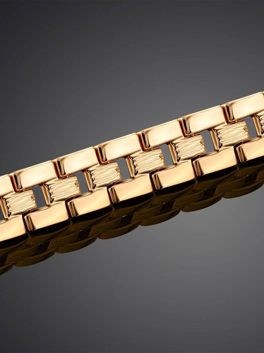 Chunky Golden Link Bracelet, image , picture 2