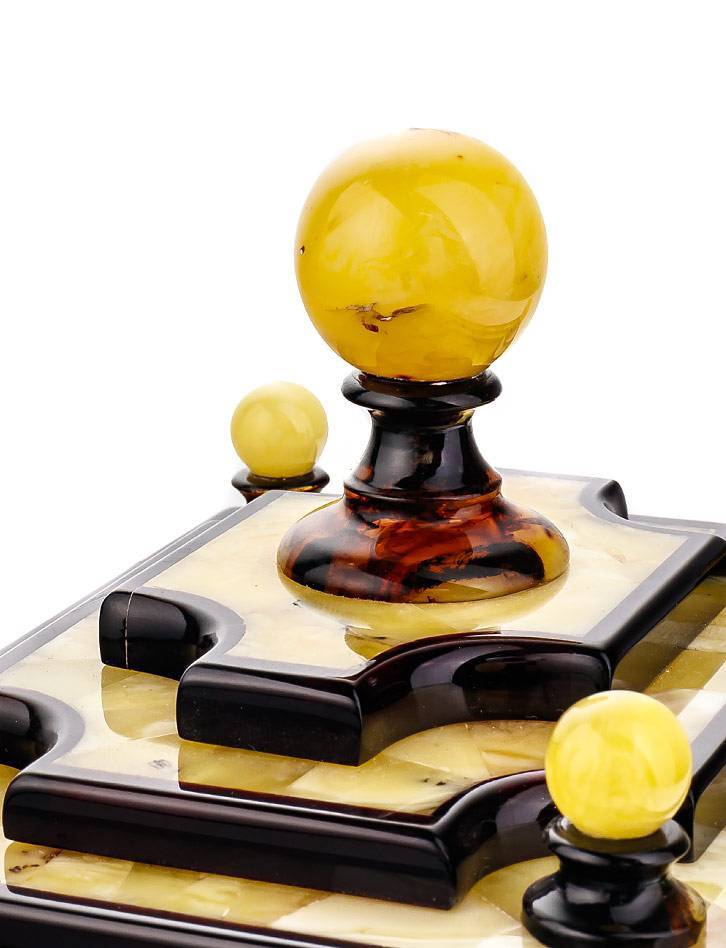 Multicolor Amber Jewelry Box