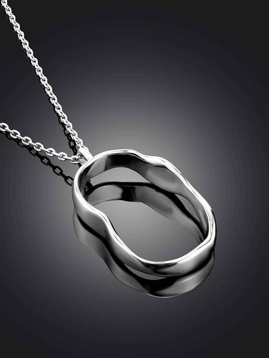 hammered silver chain