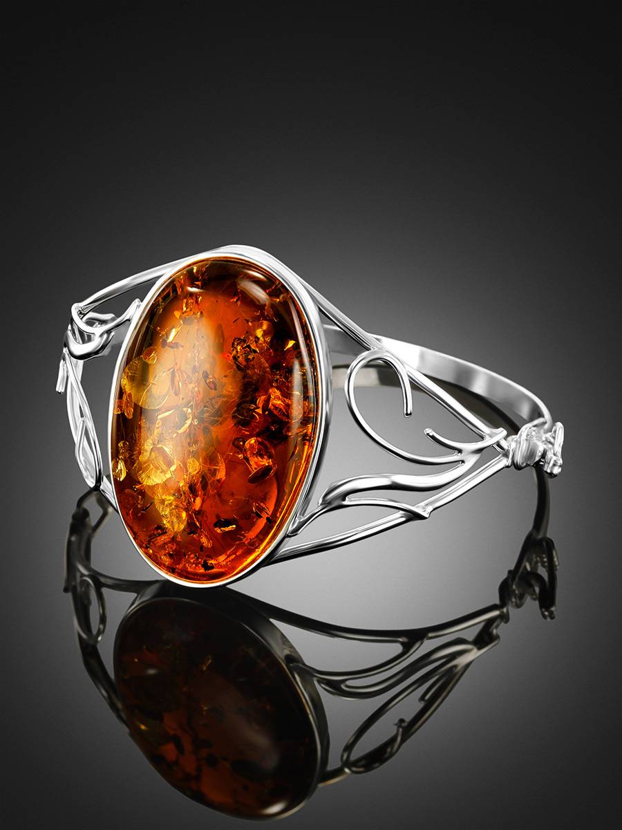 Fabulous Handcrafted Silver Amber Bracelet The Rialto, image , picture 2