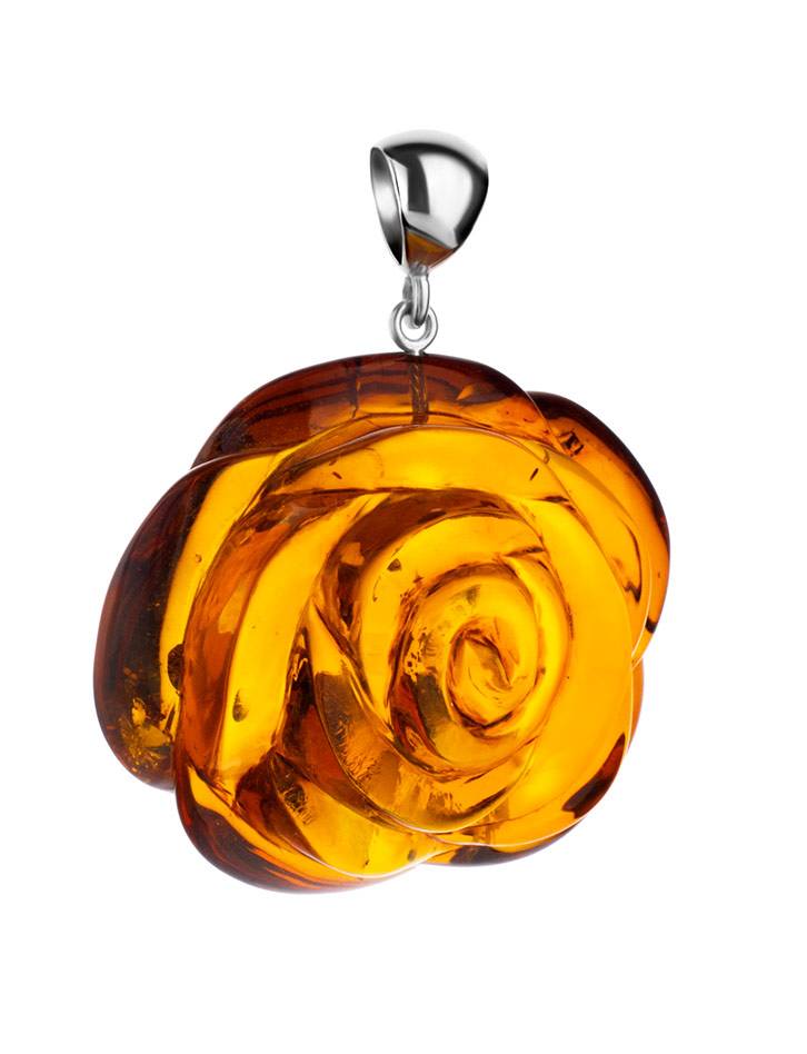 large amber pendants silver