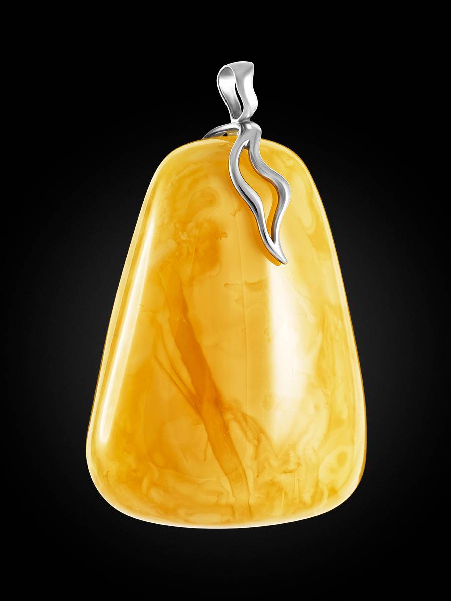 Fabulous Cloudy Amber Pendant, image , picture 3