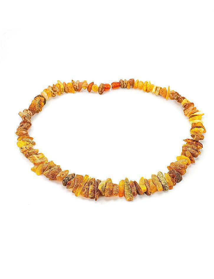 Unpolished Amber Beaded Necklace, image , picture 3