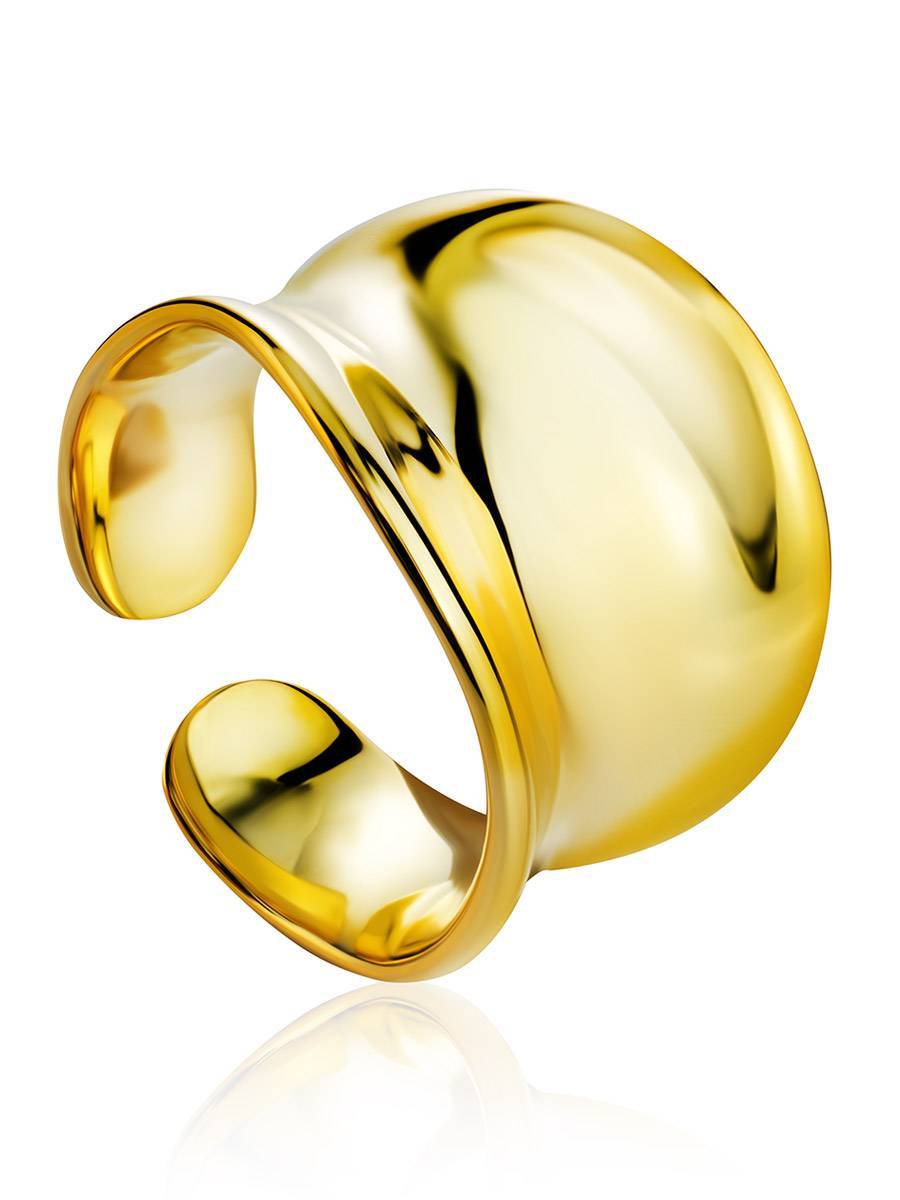 gold plated chunky ring