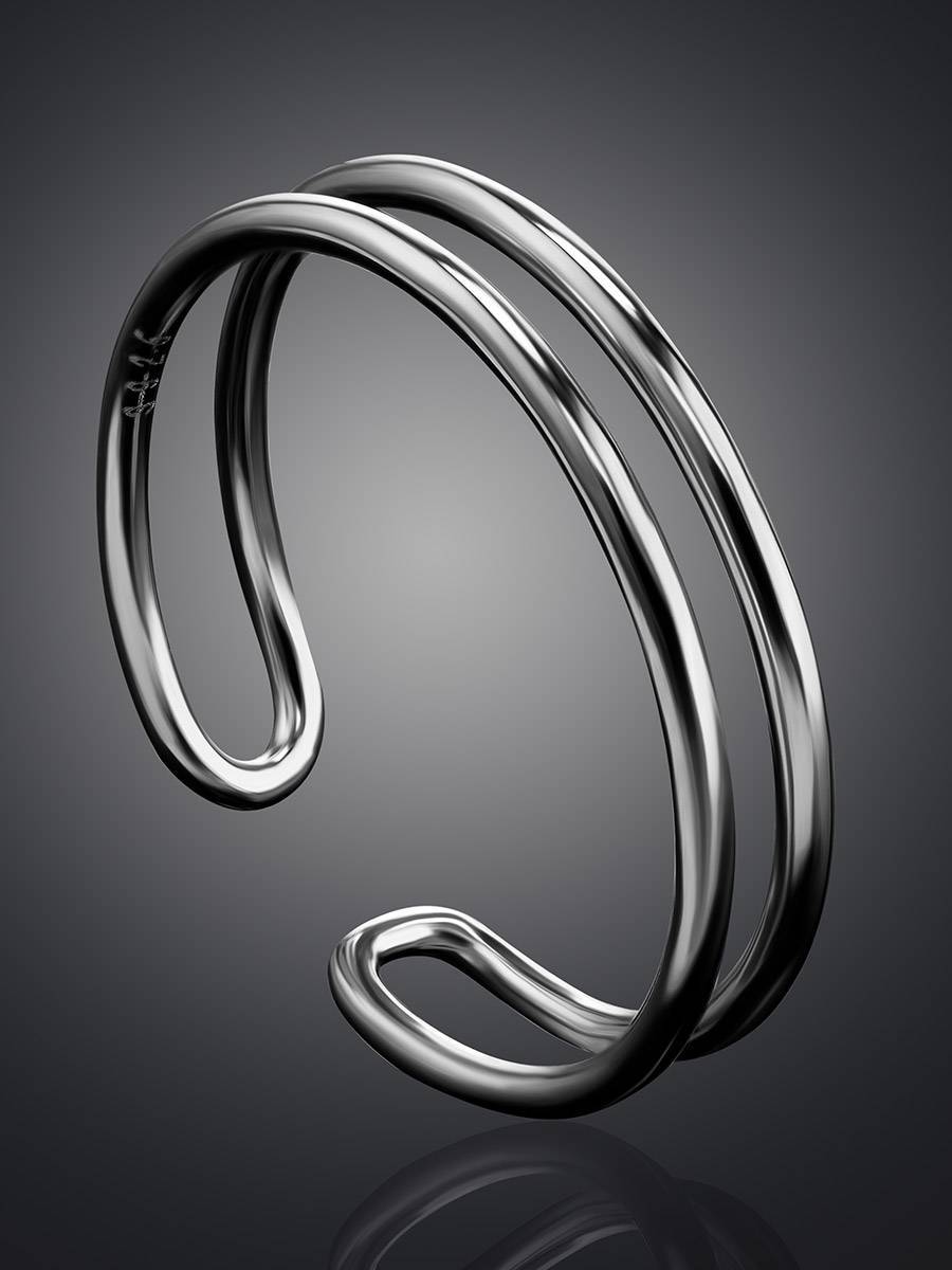 ​Minimalistic Sterling Silver Ring The ICONIC, Ring Size: Adjustable, image , picture 2