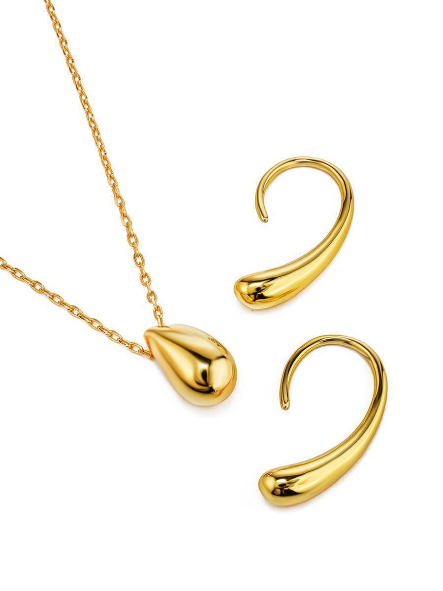 Solid 18ct Gold on Sterling Silver 