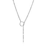 Sterling Silver Tie Bar Necklace The ICONIC, image 