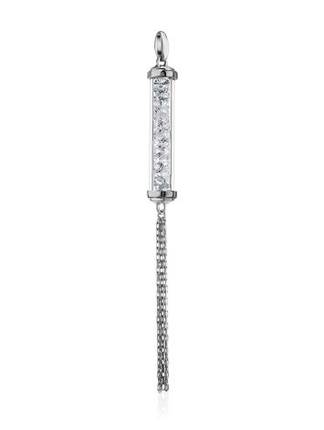 Crystal Bar Pendant With Chain Tassel The Ice, image 