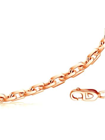Gold Plated Silver Cable Chain 55 cm, Length: 45, image 