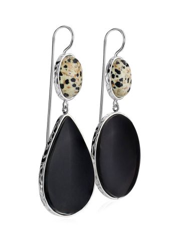 Speckled Mismatched Drop Earrings The Bella Terra, image 