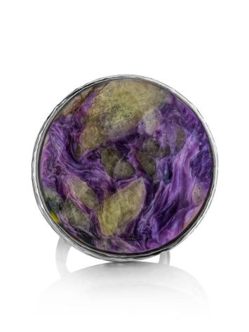 Statement Two Tone Purple Cocktail Ring The Bella Terra, Ring Size: 8 / 18, image , picture 5