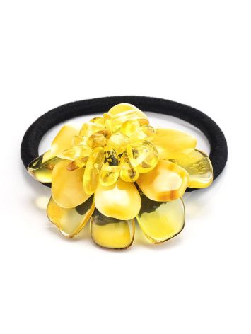 Amber Flower Hair Tie, image 