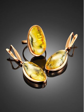 Luminous Amber Cocktail Ring The Lagoon, Ring Size: 8.5 / 18.5, image , picture 4