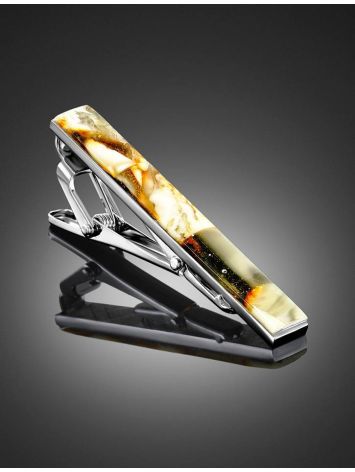 Multicolor Amber Mosaic Tie Bar, image , picture 2