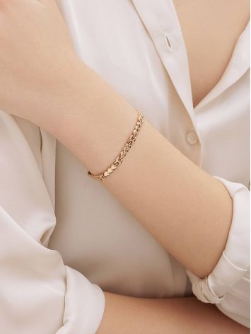 Romantic Style Golden Link Bracelet, image , picture 4