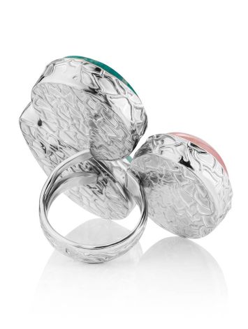 Chic Cocktail Ring With Multicolor Stones Bella Terra, Ring Size: 6.5 / 17, image , picture 4
