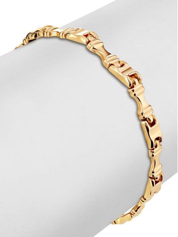 Statement Golden Link Bracelet, image , picture 3