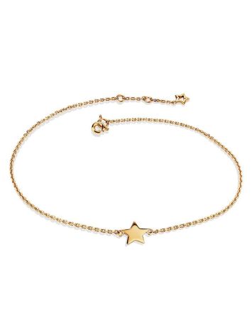 Golden Chain Bracelet With Tiny Stars, image 