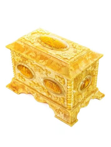 Handcrafted Honey Amber Casket, image , picture 5