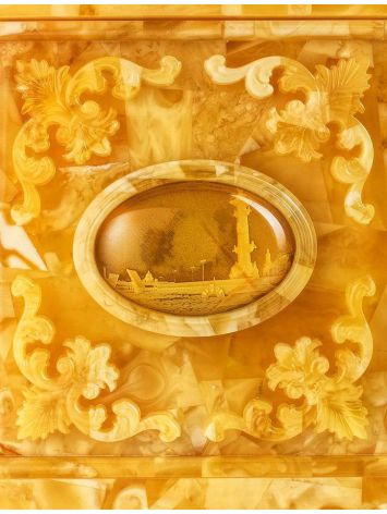 Handcrafted Honey Amber Casket, image , picture 10