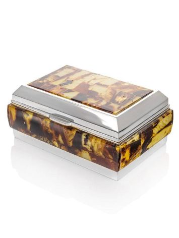 Multicolor Amber Mosaic Jewelry Box, image , picture 3