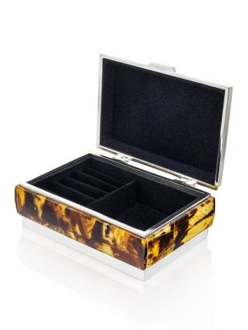 Multicolor Amber Mosaic Jewelry Box, image , picture 4