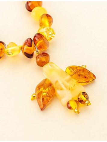 Amber Angel Shaped Pendant Necklace, image , picture 8