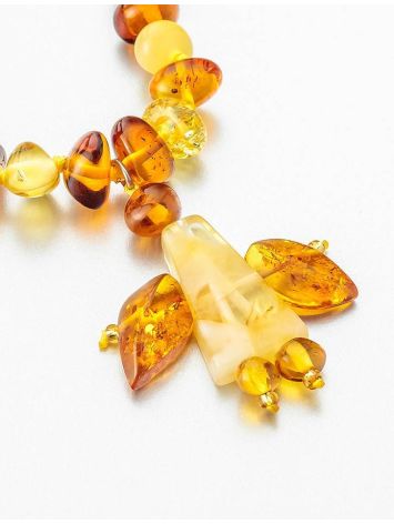 Amber Angel Shaped Pendant Necklace, image , picture 9
