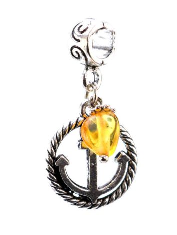 Metal Charm With Lemon Amber The Anchor, image , picture 4