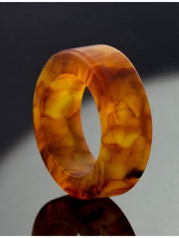 Mat Cognac Amber Band  Ring The Magma, image , picture 4
