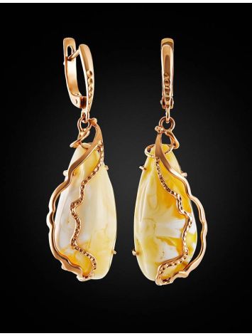 Luminous Honey Amber Handcrafted Dangles The Triumph, image , picture 3