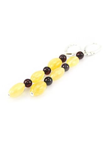 Two Tone Amber Dangles In Sterling Silver The Bohemia, image , picture 4