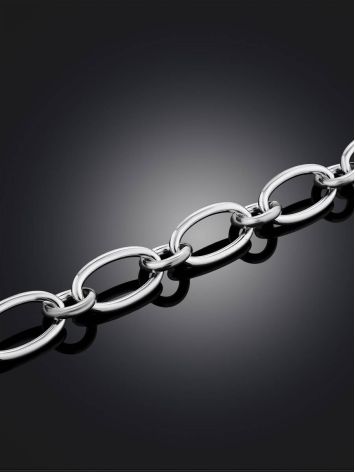 Minimalist Silver Chain T-Bar Bracelet The ICONIC, image , picture 2