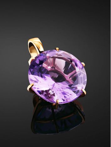 Dazzling Gold Amethyst Pendant, image , picture 2