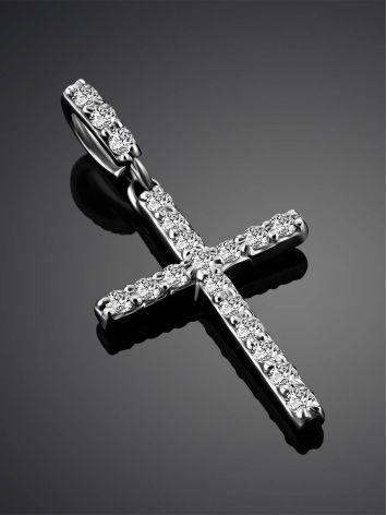 Dazzling Diamond Encrusted Cross Pendant, image , picture 2