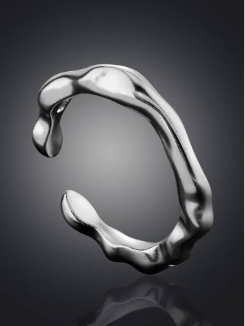 Silver Molten Ring The Liquid, Ring Size: Adjustable, image , picture 2