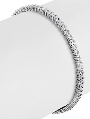 Versatile Silver Crystal Tennis Bracelet, image , picture 3