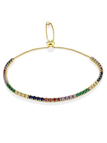 Multicolor Crystal Tennis Bracelet, image 