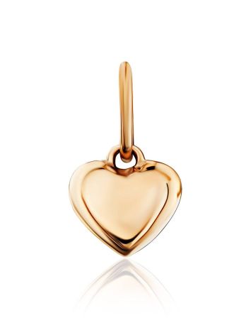 Tiny Gold Heart Shaped Pendant, image 