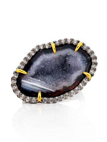 Fabulous Agate Geode Ring, Ring Size: Adjustable, image , picture 4