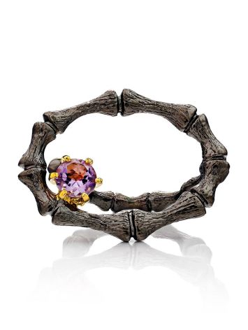 Wonderful Designer Silver Amethyst Ring, Ring Size: Adjustable, image , picture 3