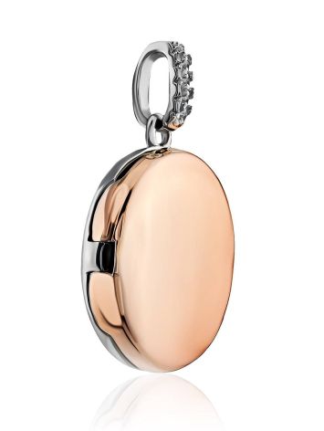 Rose Gold Plated Silver Locket Pendant The Liquid, image , picture 4