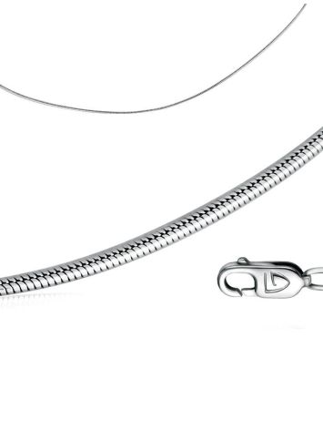 Silver Chain, Length: 55, image 