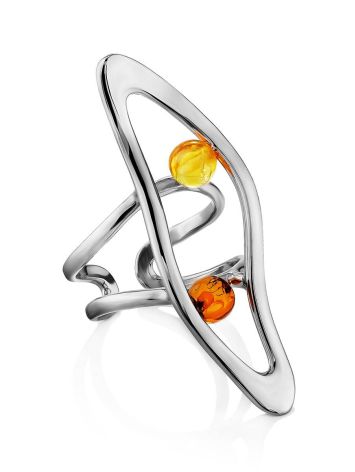 Bright Multicolor Amber Ring The Palazzo, Ring Size: Adjustable, image , picture 3