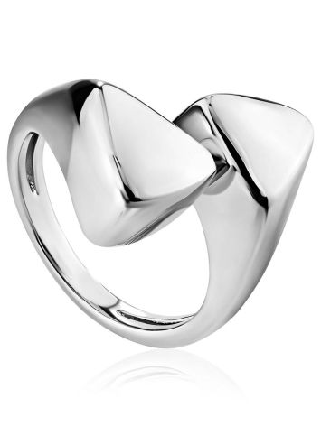 Sterling Silver Geometric Ring The ICONIC, Ring Size: 8 / 18, image 