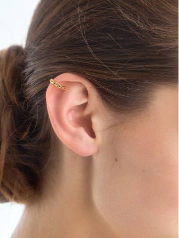 Trendy Chain Motif Gilded Silver Ear Cuff The ICONIC, image , picture 3