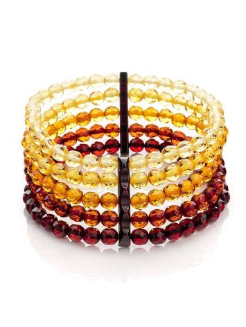 Luminous Mix Tone Faceted Amber Bracelet, image 