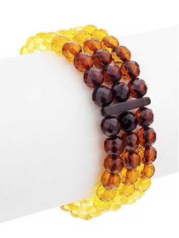 Fashionable Two Tone Amber Bracelet, image , picture 3