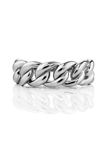 Chain Design Silver Ring The ICONIC, Ring Size: 8 / 18, image , picture 4